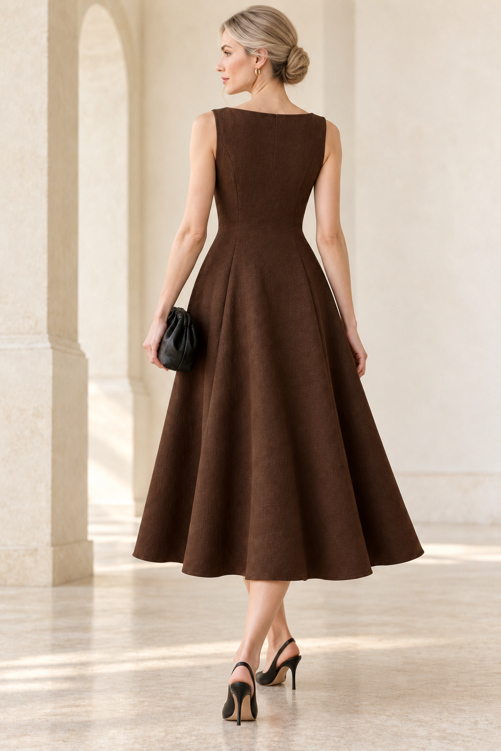 Brenavoq® Sleeveless Midi Dress